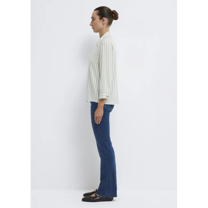 Mavi 122400-91387 Yeşil Çizgili Bluz