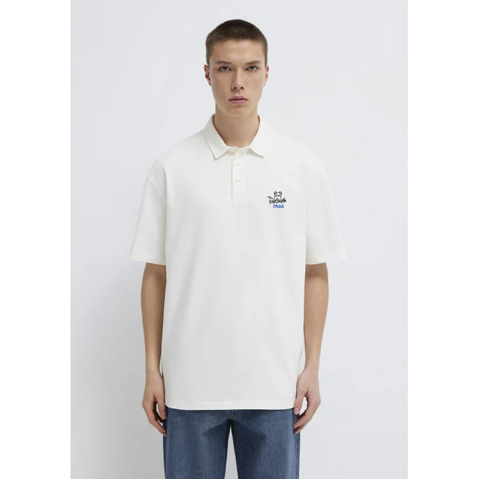 Mavi 0613180-70057 Mavi Logo Ekru Polo Tişört