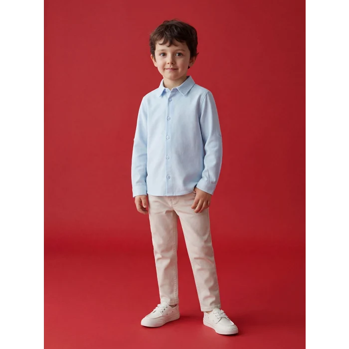 LCW Kids Bej Slim Fit Erkek Çocuk Pantolon