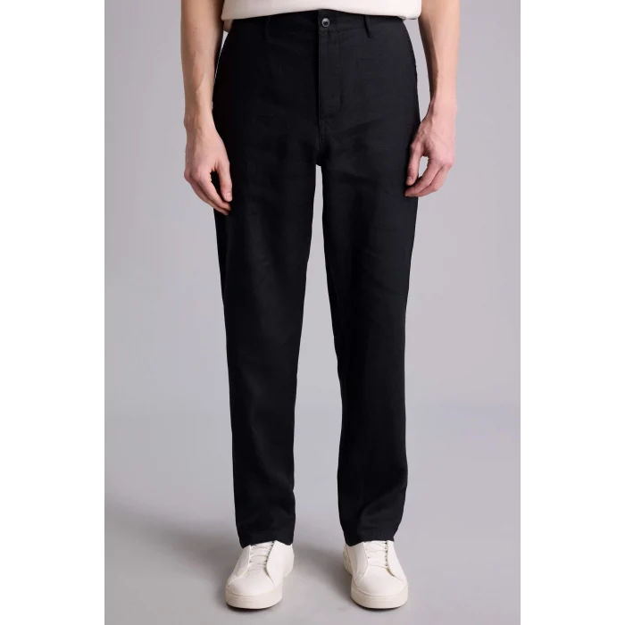 Defacto B8577AXBK27 Siyah Tailored Fit Düz Paça Pantolon