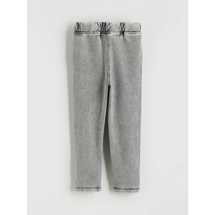 LCW Kids Siyah Beli Lastikli Kız Çocuk Tayt Pantolon