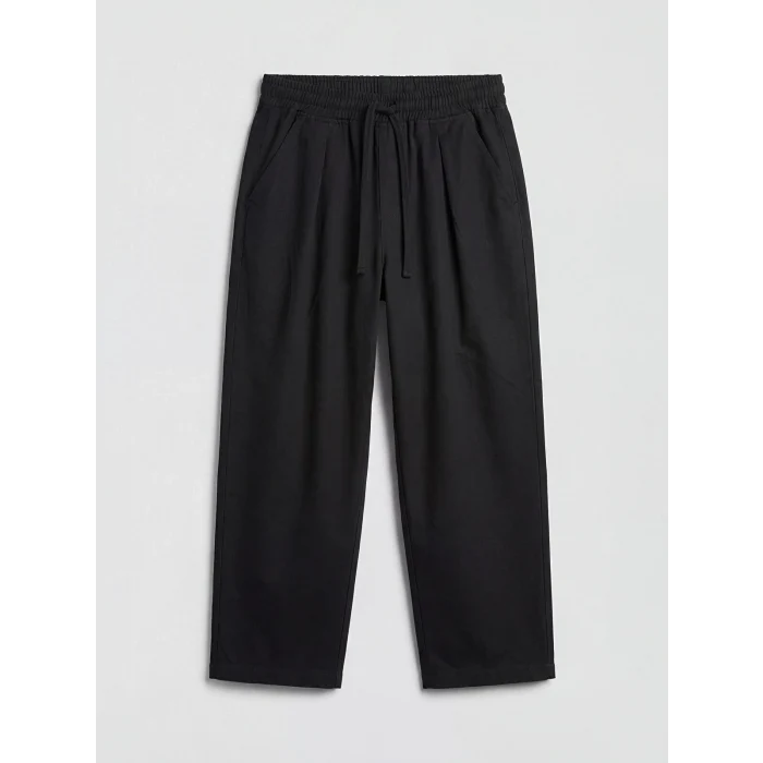 LCW Kids Siyah Pileli Gabardin Erkek Çocuk Pantolon