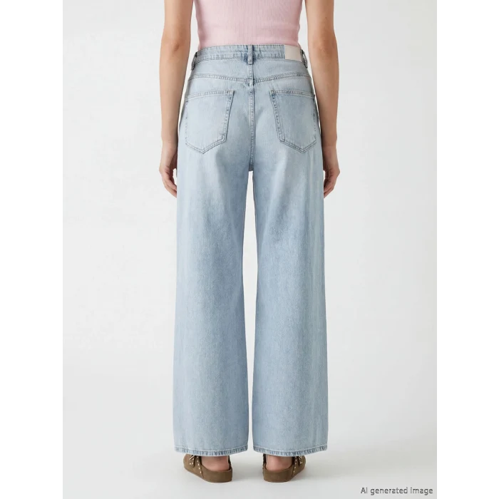 XSIDE Mavi Wideleg Kadın Jean Pantolon