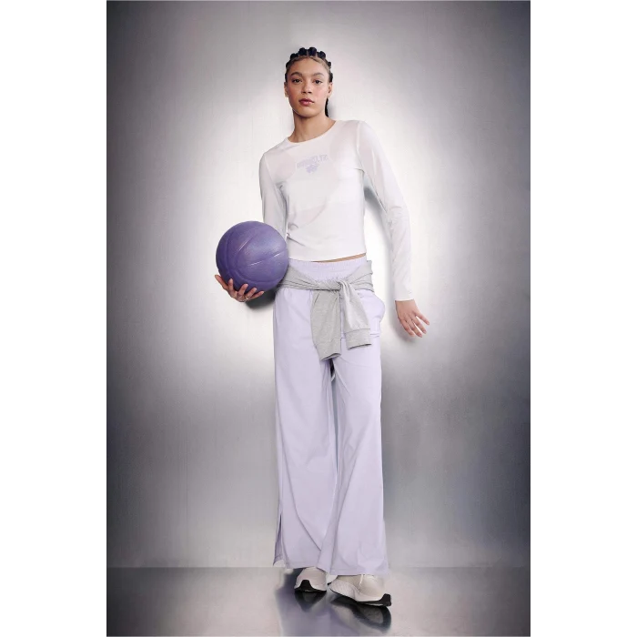 Defacto G0688AXER105 Ekru NBA Brooklyn Nets Slım Fıt Uzun Kollu Tişört