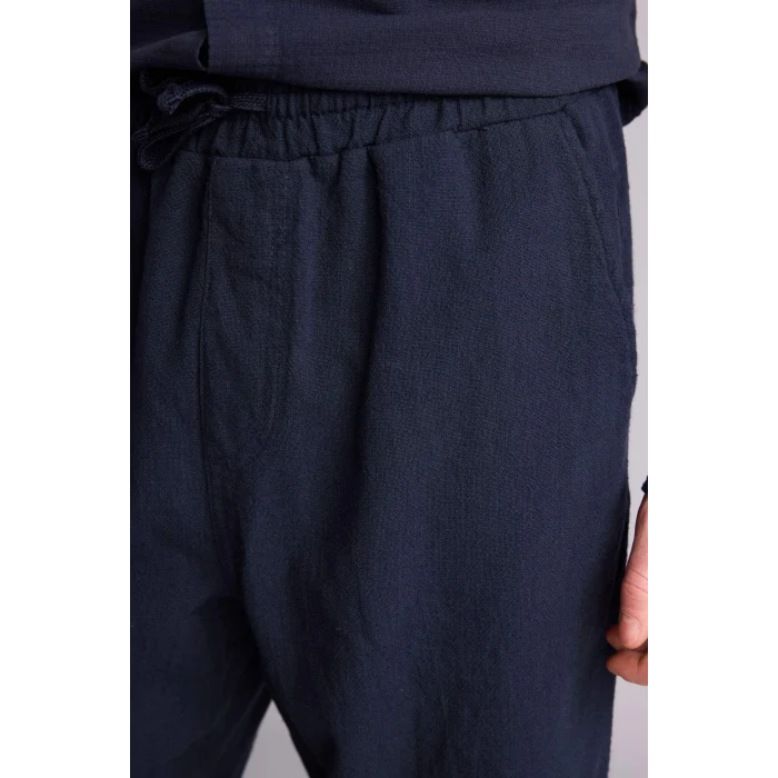 Defacto G2592AXNV175 Lacivert %100 Pamuk Baggy Fit Pantolon