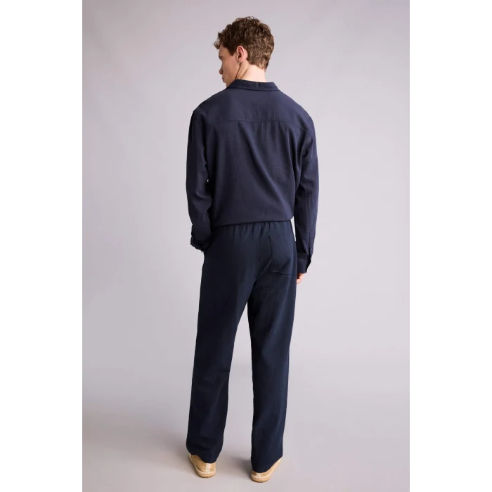 Defacto G2592AXNV175 Lacivert %100 Pamuk Baggy Fit Pantolon