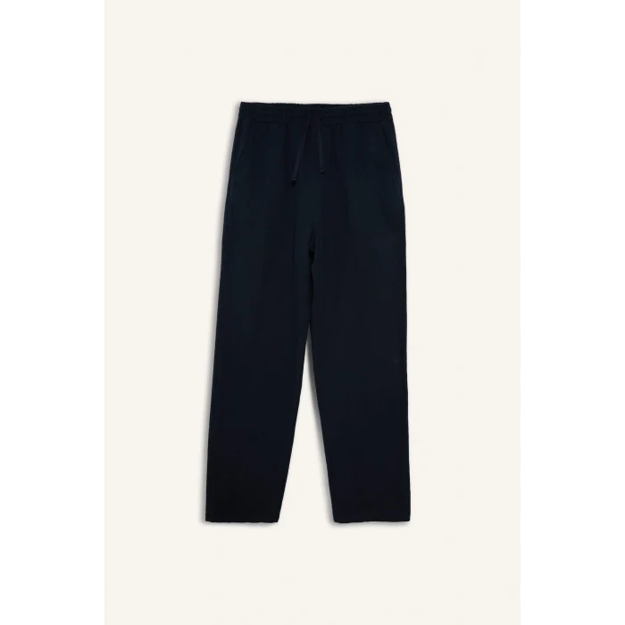 Defacto G2592AXNV175 Lacivert %100 Pamuk Baggy Fit Pantolon