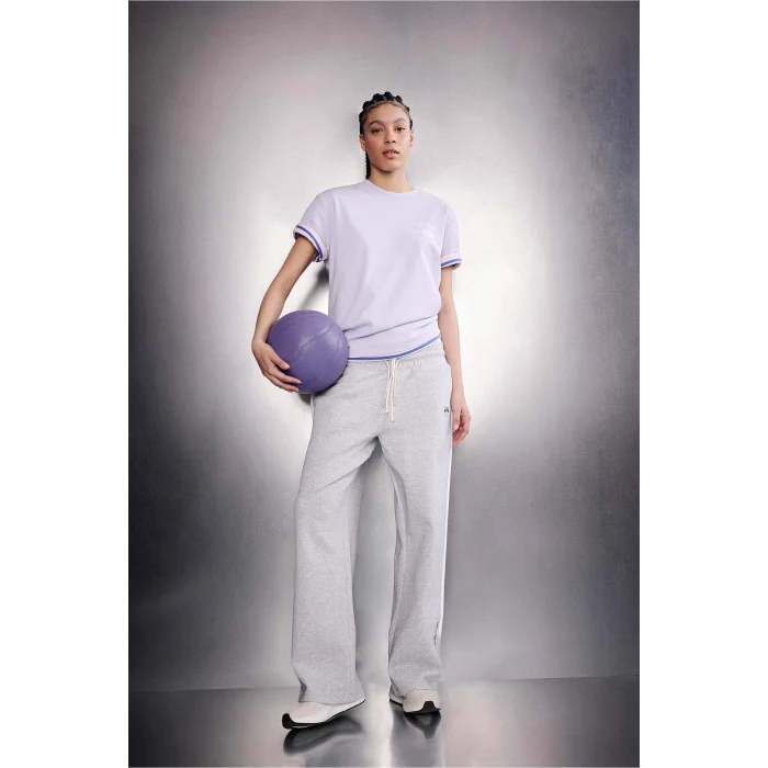 Defacto G0680AXPR40 Mor NBA Wordmark Oversıze Sırt Baskılı Tişört