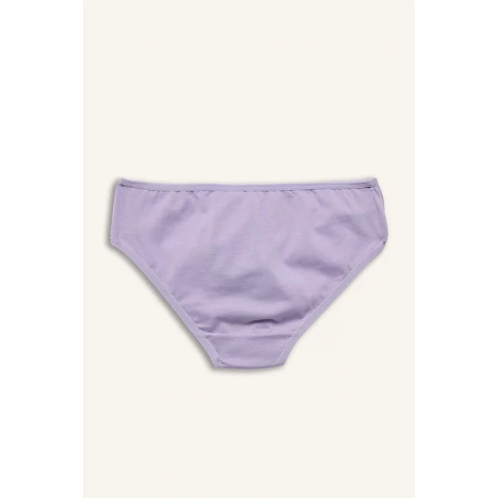 Defacto H0849A8YL246 Sarı Hayvan Baskılı Penye 3lü Slip Külot Kız Çocuk