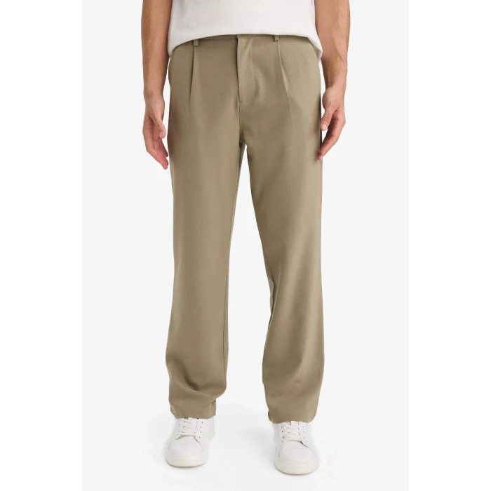 Defacto F9337AXKH500 Haki Straıght Fıt Pantolon