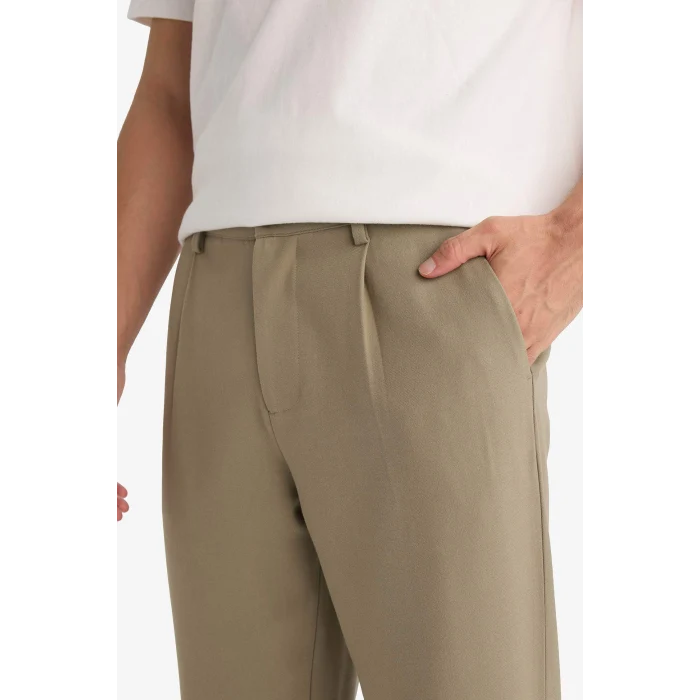 Defacto F9337AXKH500 Haki Straıght Fıt Pantolon