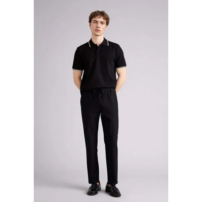 Defacto D2671AXBK81 Siyah %100 Pamuk Slim Fit Pantolon