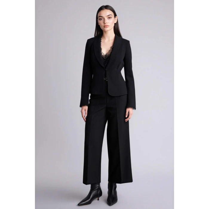 Defacto E7242AXBK81 Siyah Culotte Yüksek Bel Pantolon