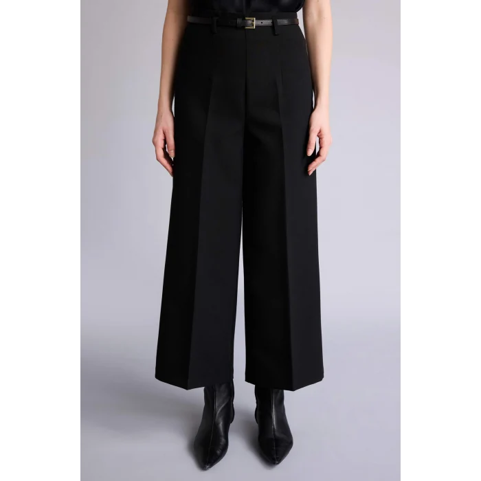 Defacto E7242AXBK81 Siyah Culotte Yüksek Bel Pantolon