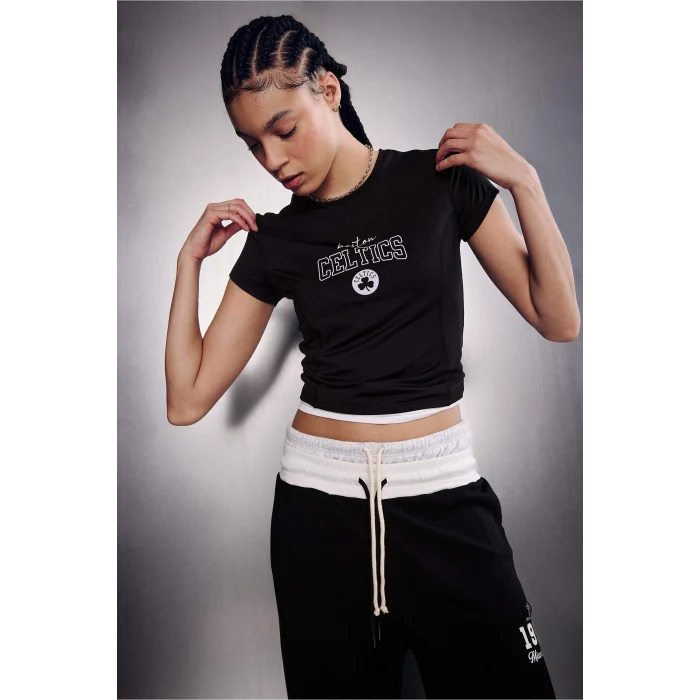 Defacto G0681AXAR214 Antrasit NBA Boston Celtıcs Slım Fıt Tişört
