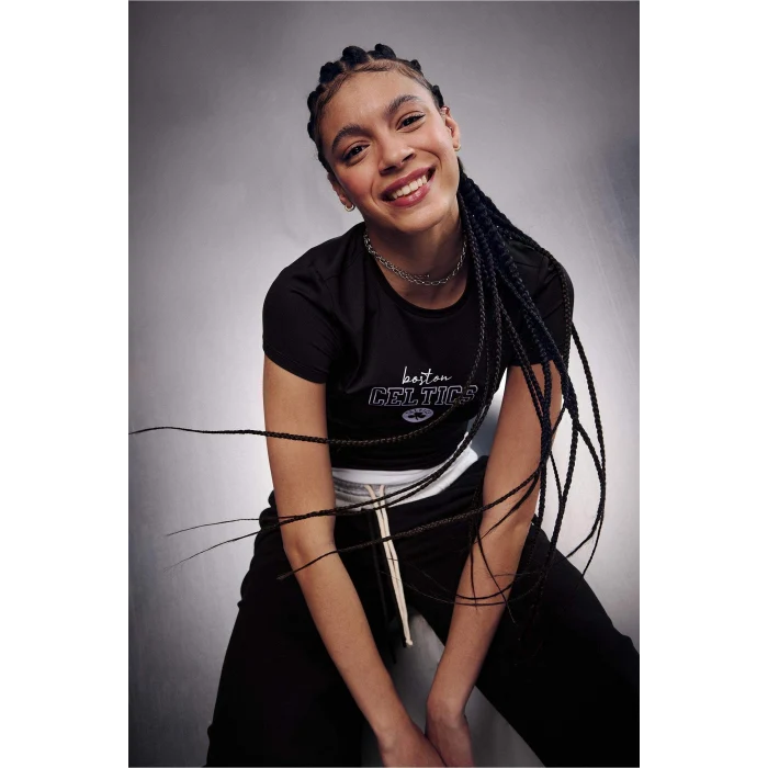 Defacto G0681AXAR214 Antrasit NBA Boston Celtıcs Slım Fıt Tişört