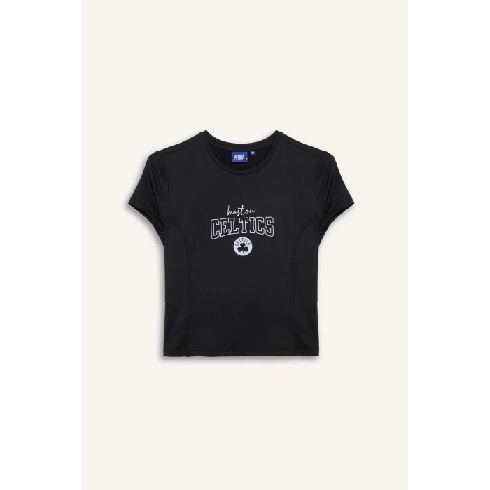 Defacto G0681AXAR214 Antrasit NBA Boston Celtıcs Slım Fıt Tişört