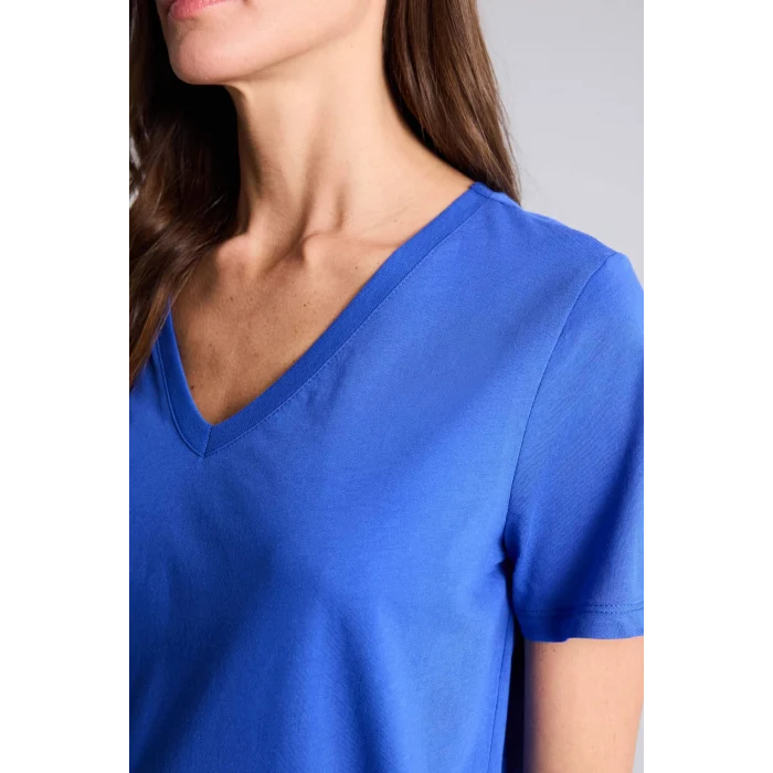 Defacto W9578AZBE46 Mavi Basıc Penye Tişört