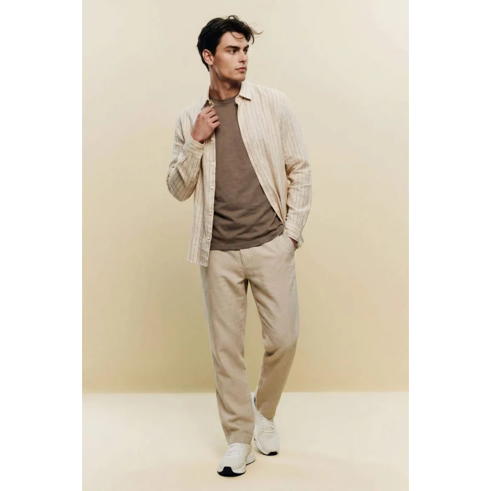 Defacto B4138AXBG74 Bej REGULAR FIT Düz Paça Pamuklu Pantolon