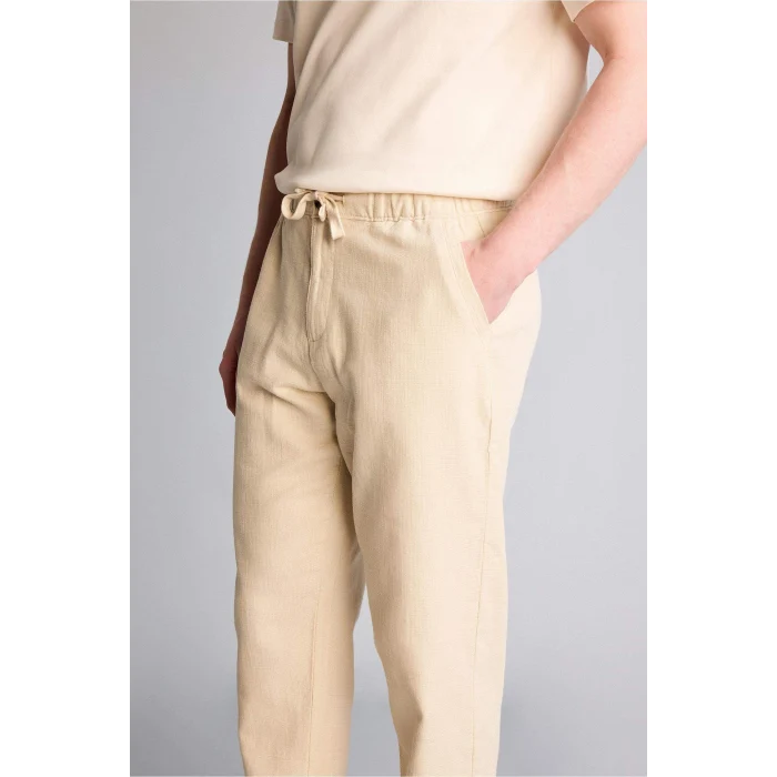 Defacto B4138AXBG74 Bej REGULAR FIT Düz Paça Pamuklu Pantolon