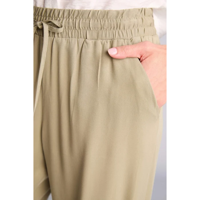 Defacto J8738AZKH271 Haki Florıda Yüksek Bel Belmando Pantolon