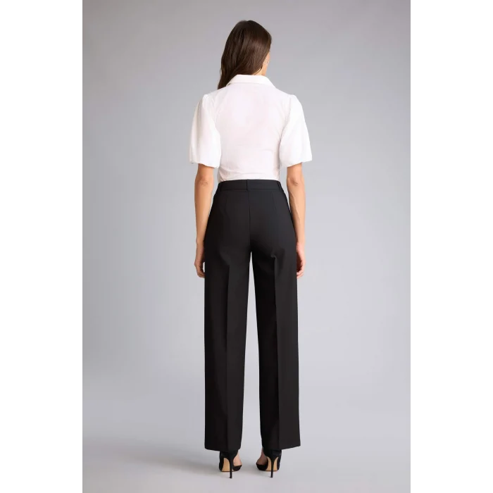 Defacto H1921AXBK81 Siyah Wıde Leg Normal Bel Düz Paça Pantolon