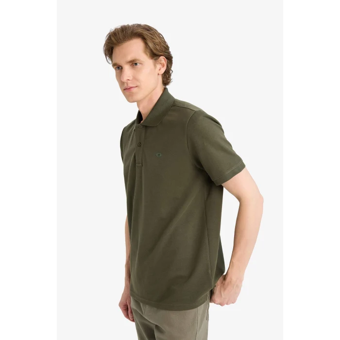 Defacto F9769AXKH244 Haki Nefes Alabilen Polo Tişört