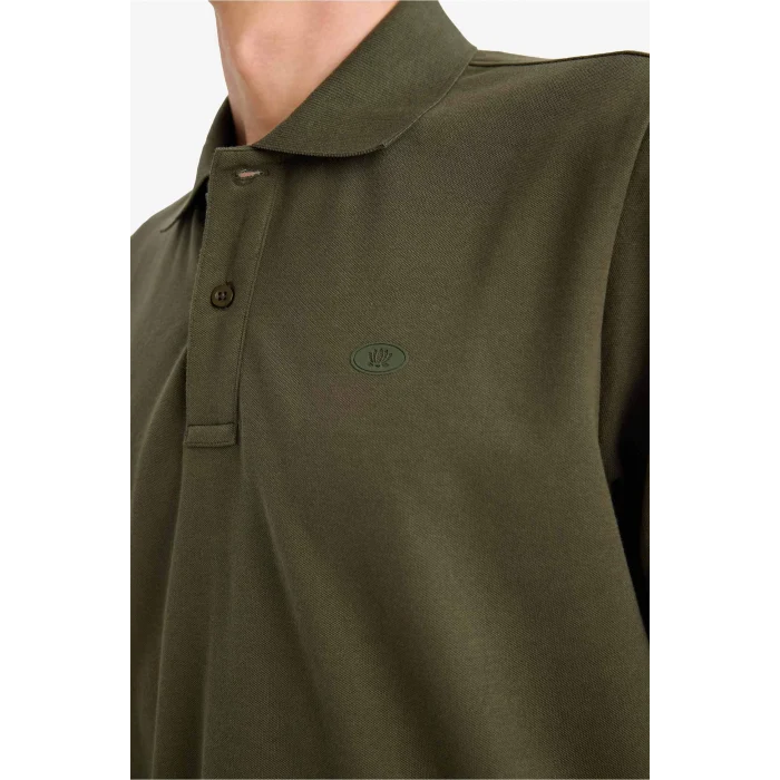 Defacto F9769AXKH244 Haki Nefes Alabilen Polo Tişört