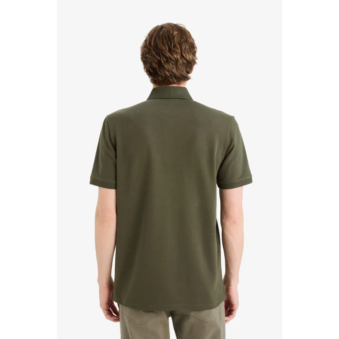 Defacto F9769AXKH244 Haki Nefes Alabilen Polo Tişört