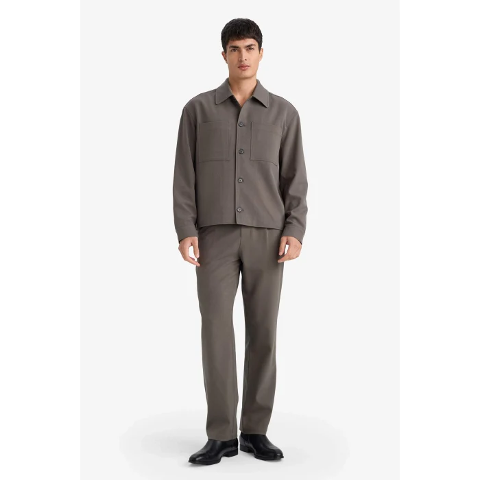 Defacto F9337AXKH522 Haki Straıght Fıt Pantolon