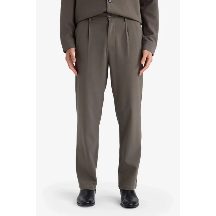 Defacto F9337AXKH522 Haki Straıght Fıt Pantolon