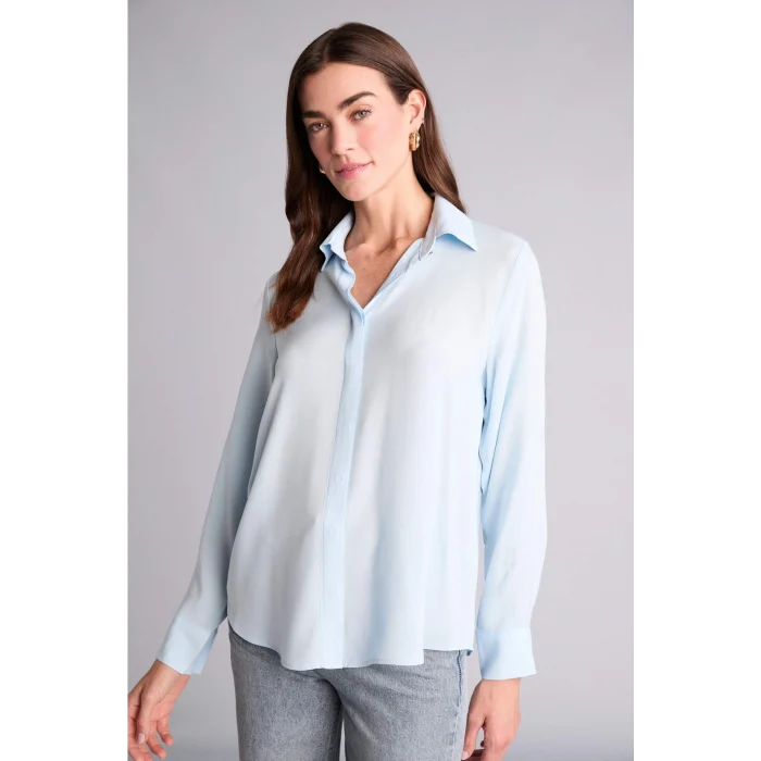 Defacto Z6472AZBE773 Mavi Regular Fıt Uzun Kollu Gömlek