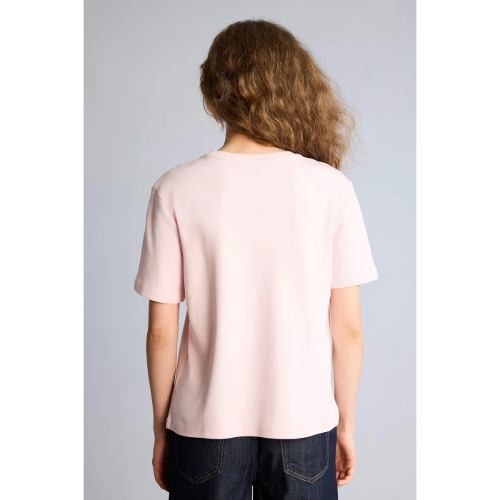 Defacto D7579AXPN74 Pembe Regular Fıt Kısa Kollu Tişört