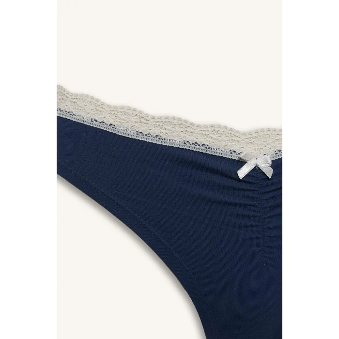 Defacto G8533AXIN230 İndigo Dantel Detaylı 3lü Külot