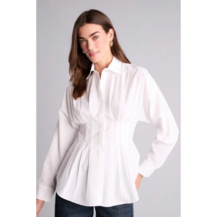 Defacto G8610AXWT34 Beyaz Fıtted Poplin Gömlek