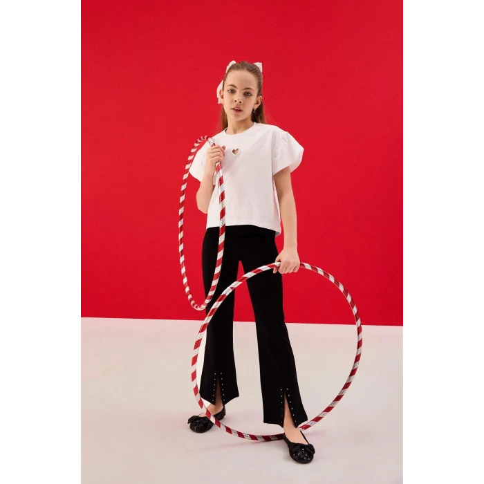 Defacto H1980A8BK81 Siyah Standart Boy Tayt Kız Çocuk