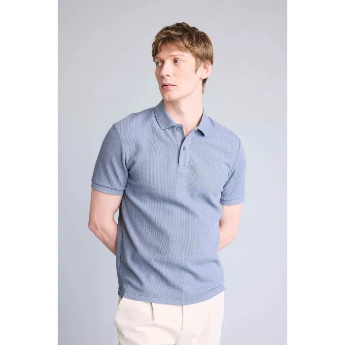 Defacto F9818AXGN1255 Yeşil Kısa Kollu Polo Tişört