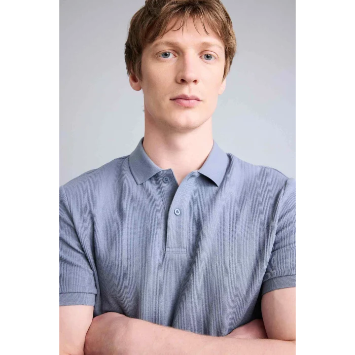 Defacto F9818AXGN1255 Yeşil Kısa Kollu Polo Tişört