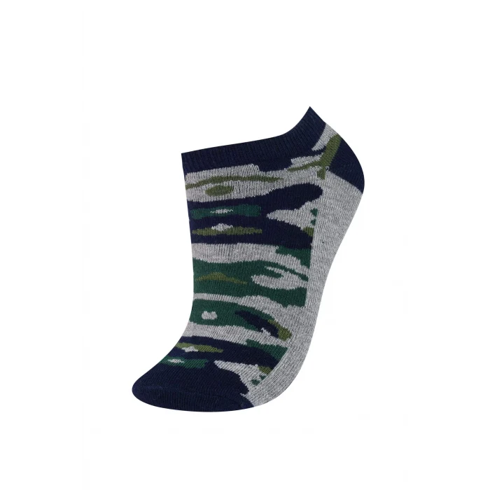 Defacto E5506A8KR1 Çok Renkli Erkek Çocuk 5li Pamuklu Patik Çorap