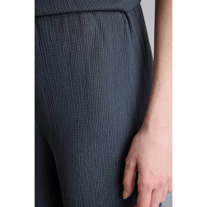 Defacto H0423AXAR169 Antrasit Straıght Fıt Düz Paça Bürümcük Pantolon