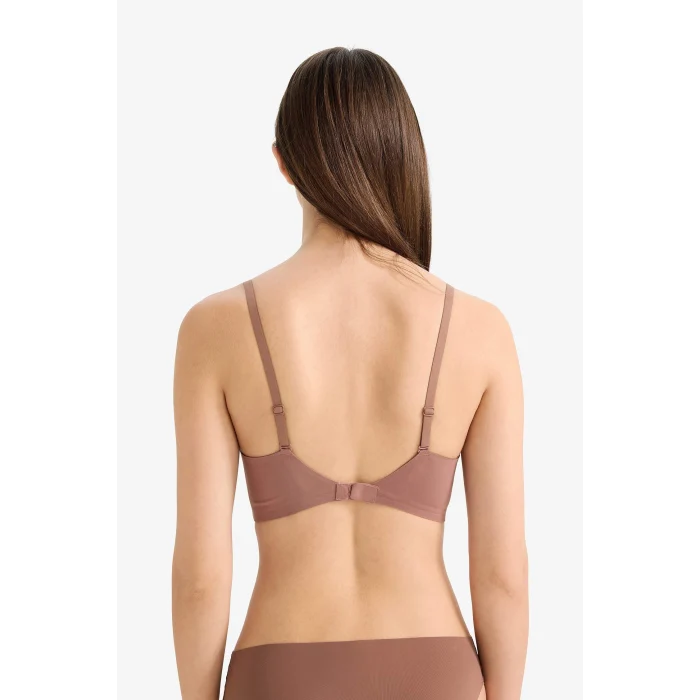 Defacto G1692AXBN307 Kahve Kaplı Pedli Balenli Tişört Bra