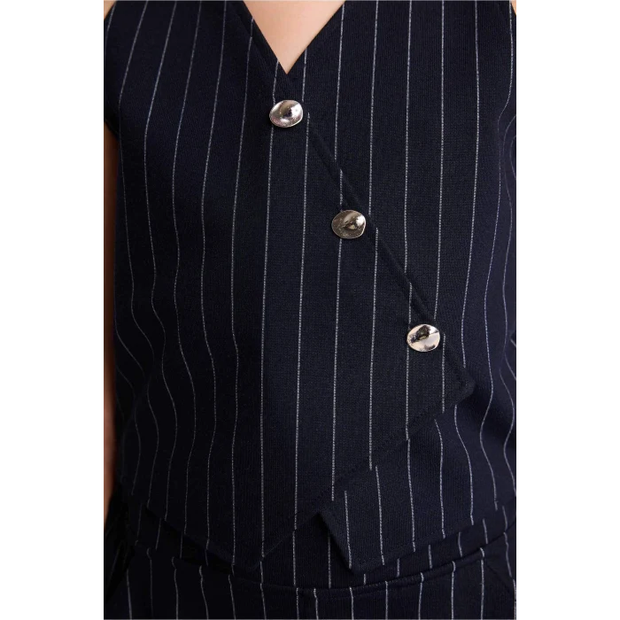 Defacto G7607A8NV235 Lacivert 2li Takım Kız Çocuk