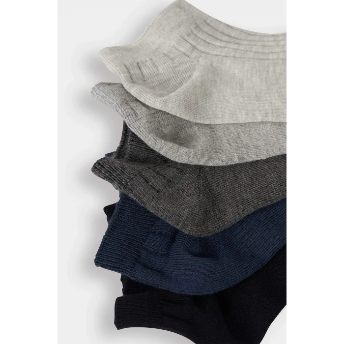 Defacto F5758AXKR1 Çok Renkli Erkek 5li Pamuklu Patik Çorap