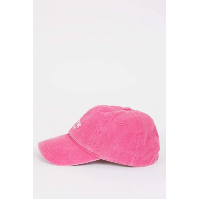 Defacto B7200AXPN1 Pembe Kadın Nakış Jean Cap Şapka