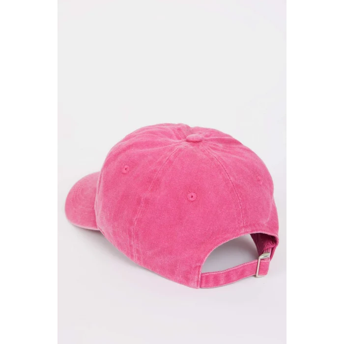 Defacto B7200AXPN1 Pembe Kadın Nakış Jean Cap Şapka