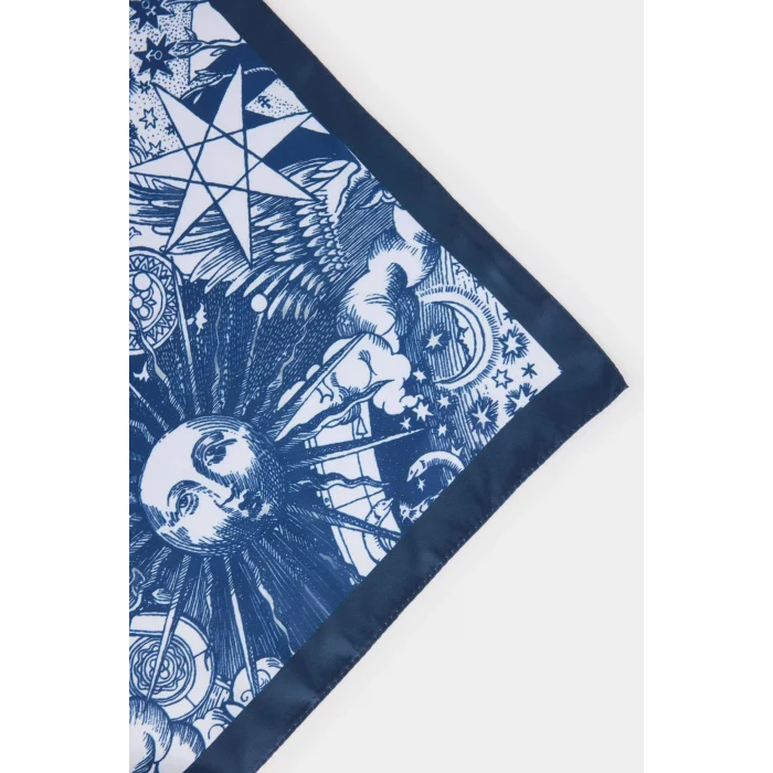 Defacto C2653AXBE106 Mavi Kadın Desenli Fular