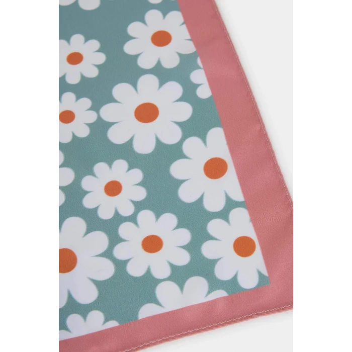 Defacto A0822AXTR311 Turkuaz Kadın Çiçekli Fular