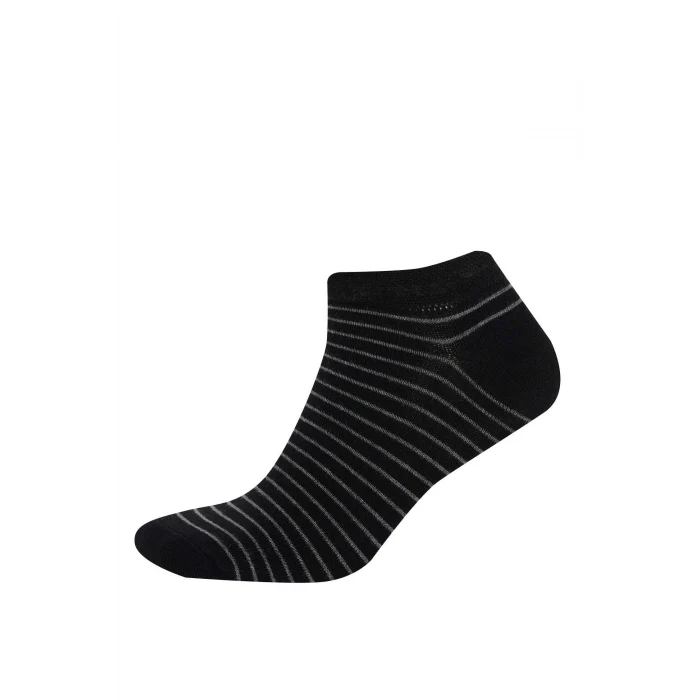 Defacto C6742AXKR1 Çok Renkli Erkek Dikişsiz 3lü Bambu Patik Çorap