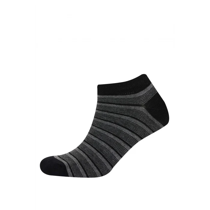 Defacto C6742AXKR1 Çok Renkli Erkek Dikişsiz 3lü Bambu Patik Çorap