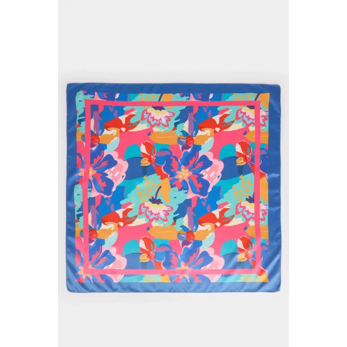 Defacto W9842AZKR1 Çok Renkli Kadın Çiçekli Fular